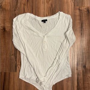 White Button-Up Women's Top